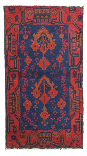 Alfombra Belutsch - 145 x 85 cm - azul