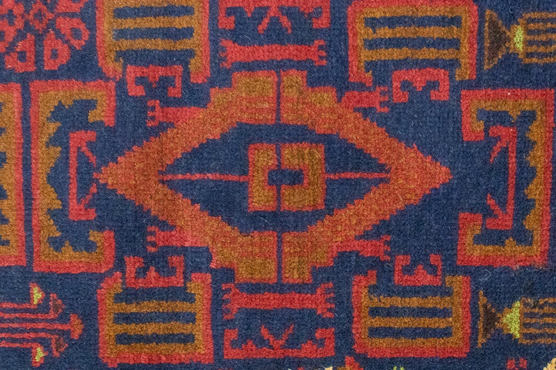 Alfombra Belutsch - 135 x 81 cm - azul