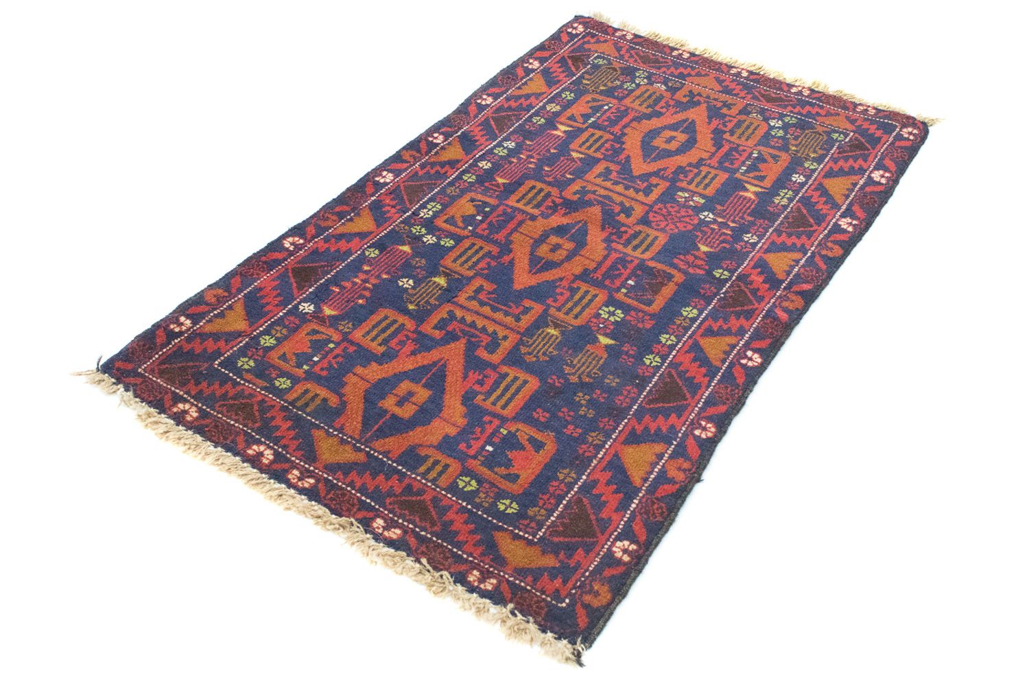 Alfombra Belutsch - 135 x 81 cm - azul