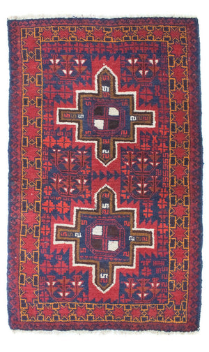Alfombra Belutsch - 124 x 76 cm - azul