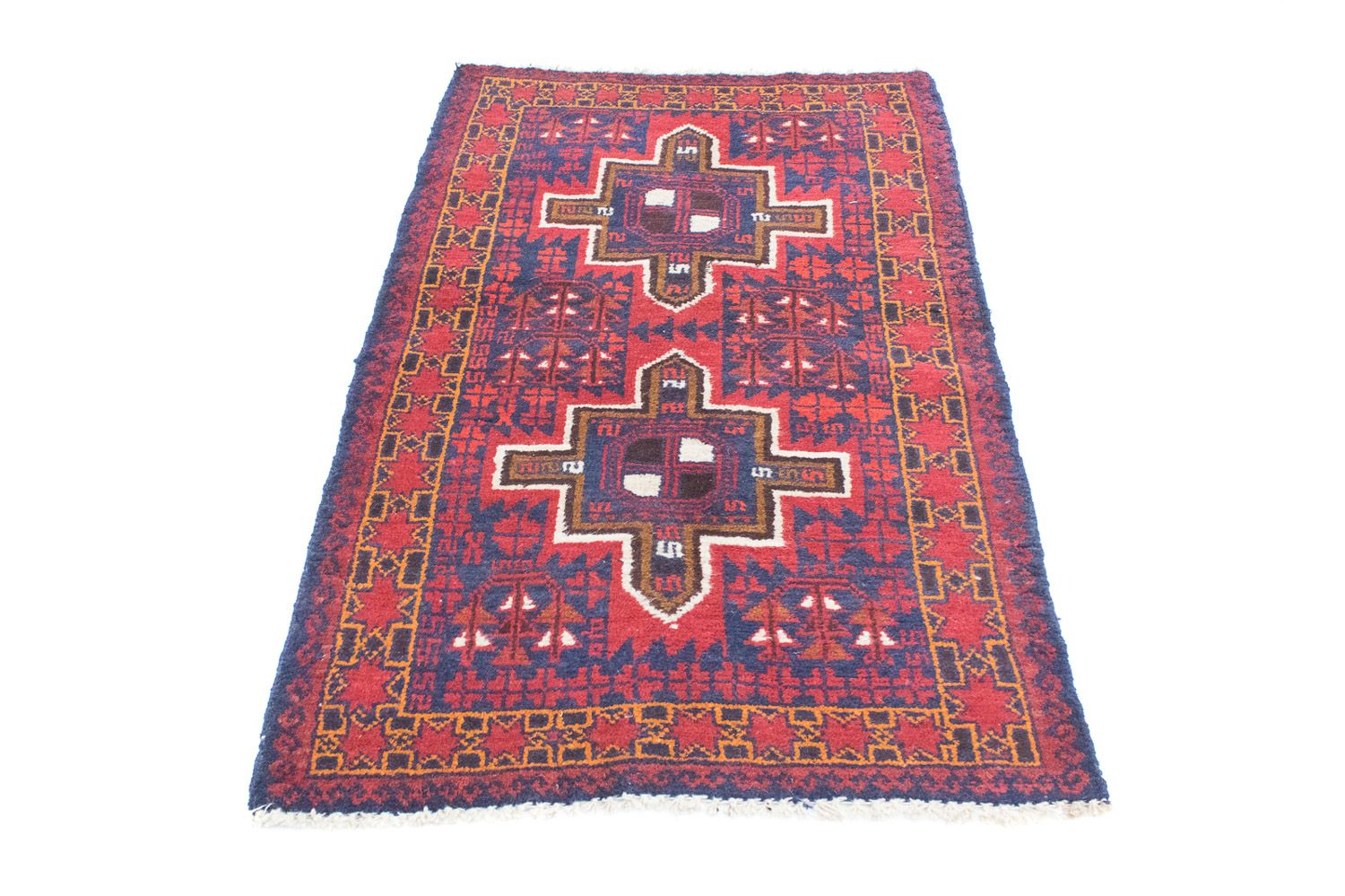 Alfombra Belutsch - 124 x 76 cm - azul