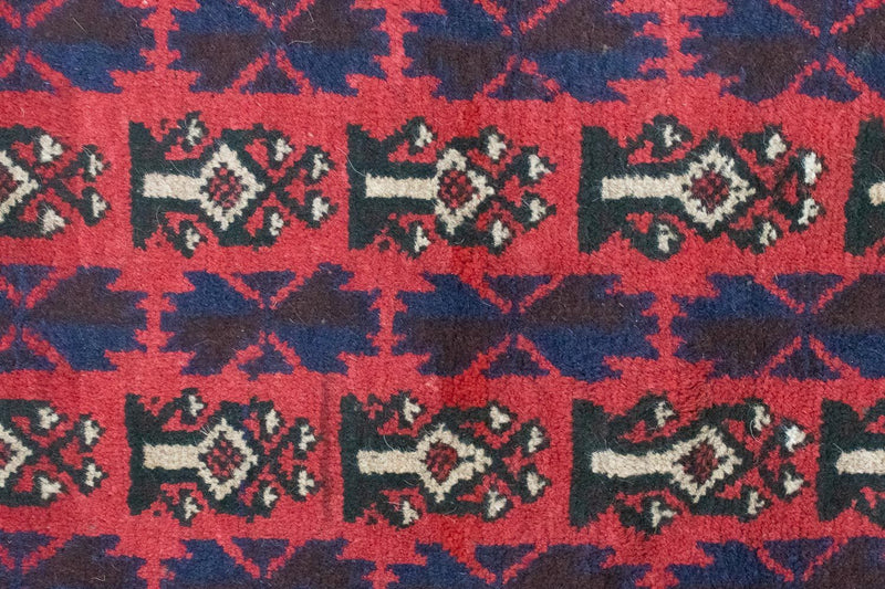 Alfombra Belutsch - 126 x 73 cm - rojo
