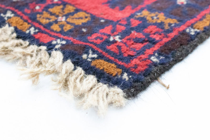 Alfombra Belutsch - 126 x 73 cm - rojo