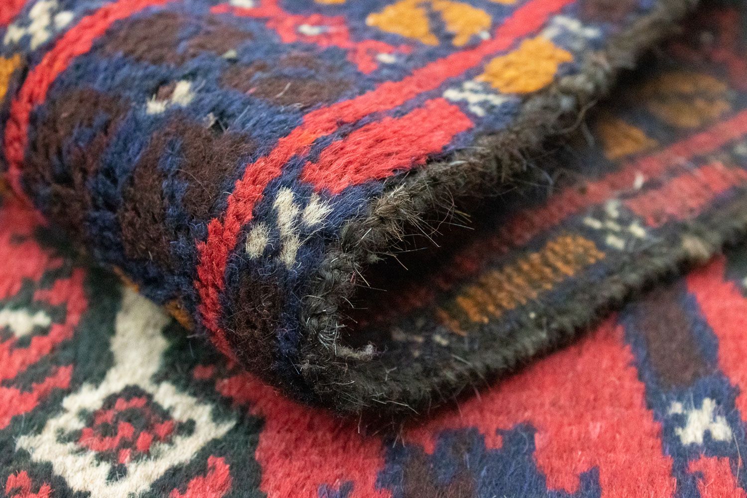 Alfombra Belutsch - 126 x 73 cm - rojo