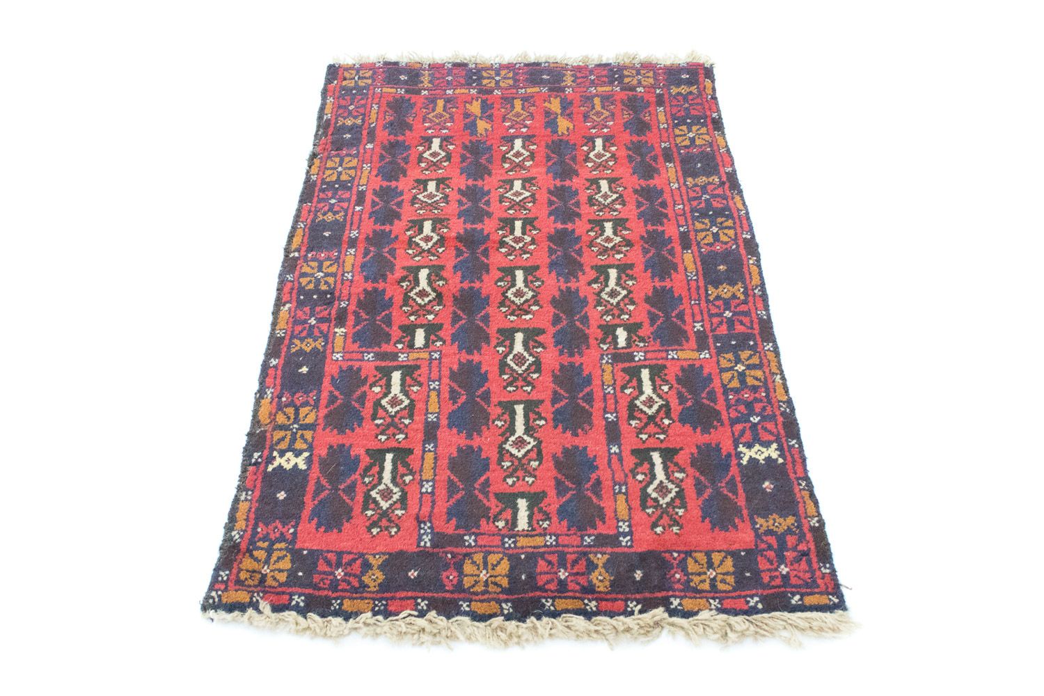 Alfombra Belutsch - 126 x 73 cm - rojo