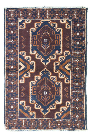 Alfombra Belutsch - 132 x 85 cm - marrón