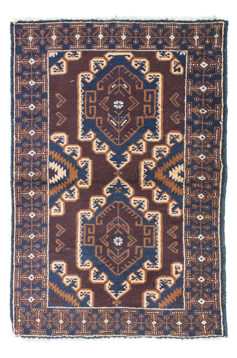 Alfombra Belutsch - 132 x 85 cm - marrón