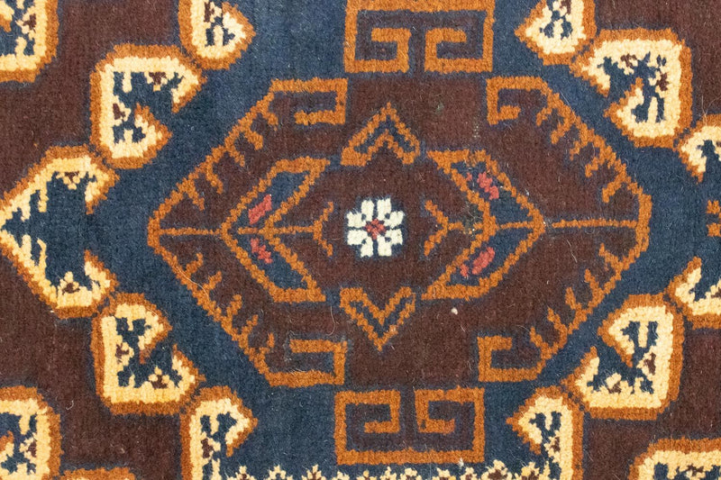 Alfombra Belutsch - 132 x 85 cm - marrón