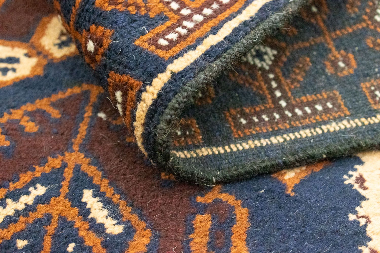 Alfombra Belutsch - 132 x 85 cm - marrón