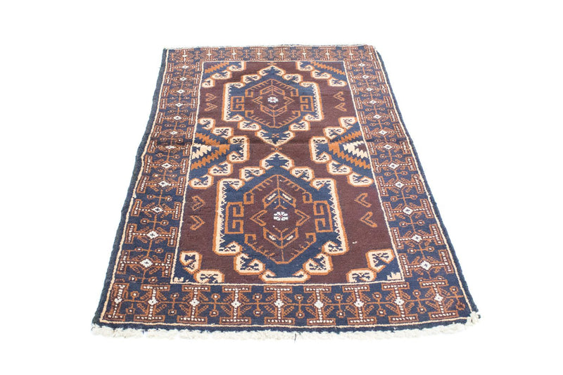 Alfombra Belutsch - 132 x 85 cm - marrón