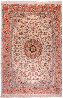Alfombra Persa - Tabriz - Real - 298 x 200 cm - rosa