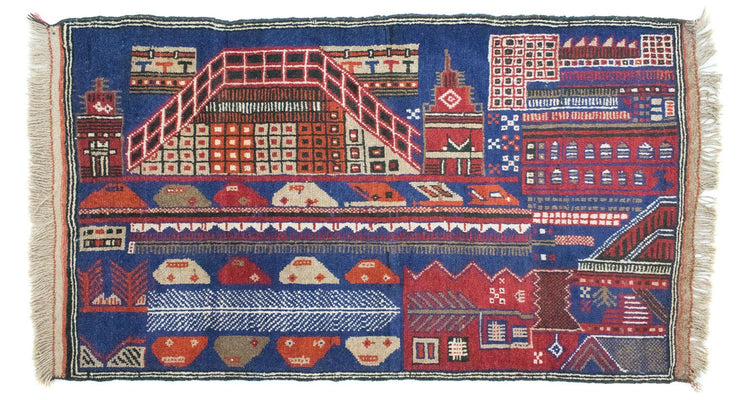 Alfombra Belutsch - 150 x 91 cm - multicolor