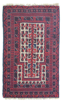 Alfombra Belutsch - 125 x 74 cm - rojo