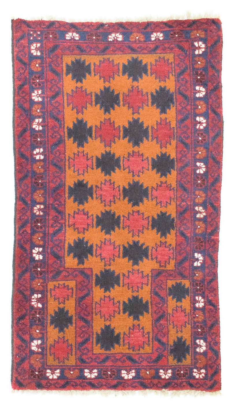 Alfombra Belutsch - 126 x 77 cm - naranja