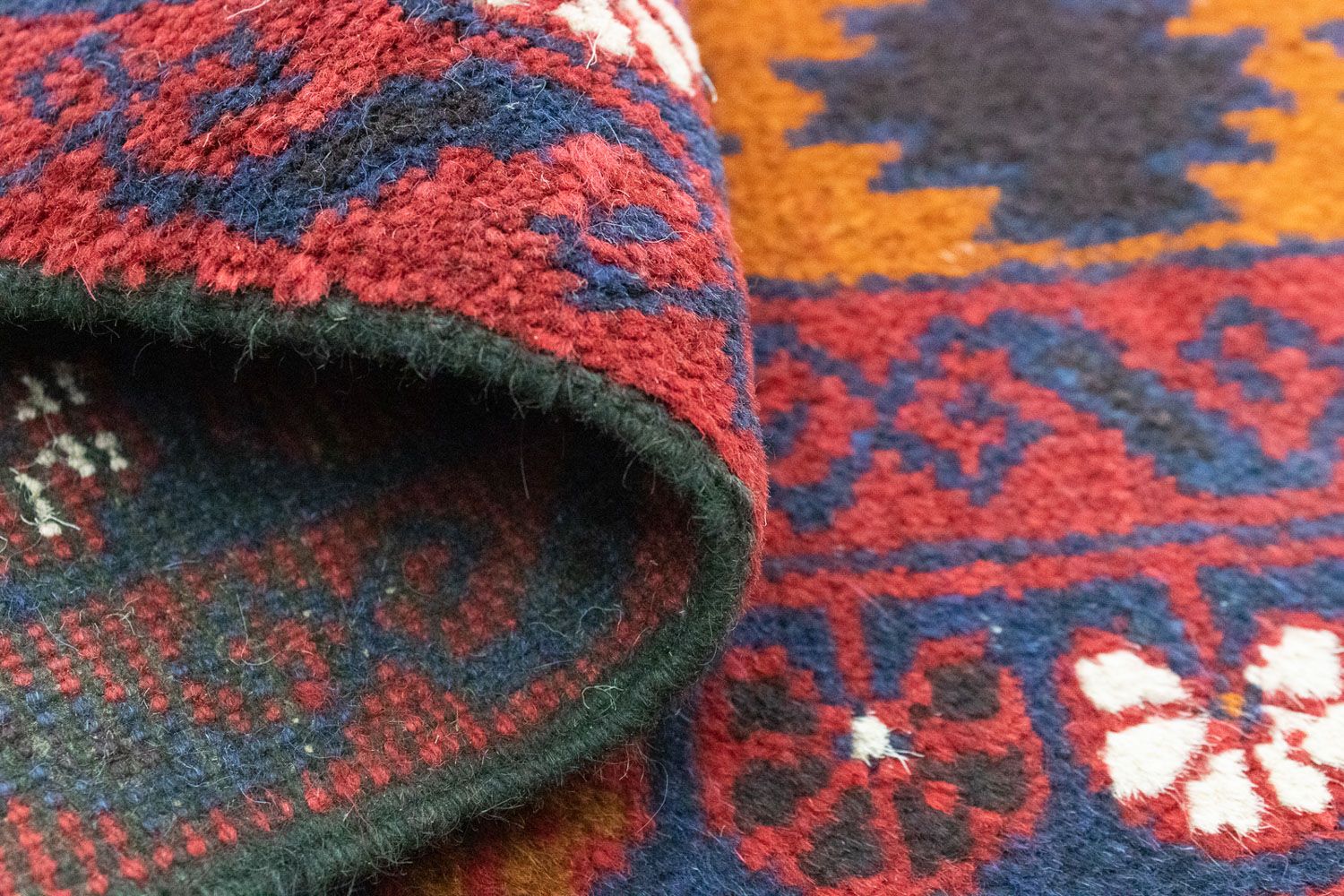 Alfombra Belutsch - 126 x 77 cm - naranja