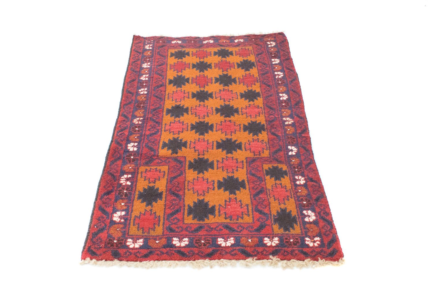 Alfombra Belutsch - 126 x 77 cm - naranja