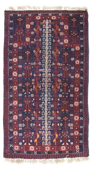Alfombra Belutsch - 140 x 87 cm - azul