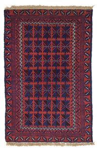 Alfombra Belutsch - 137 x 84 cm - azul