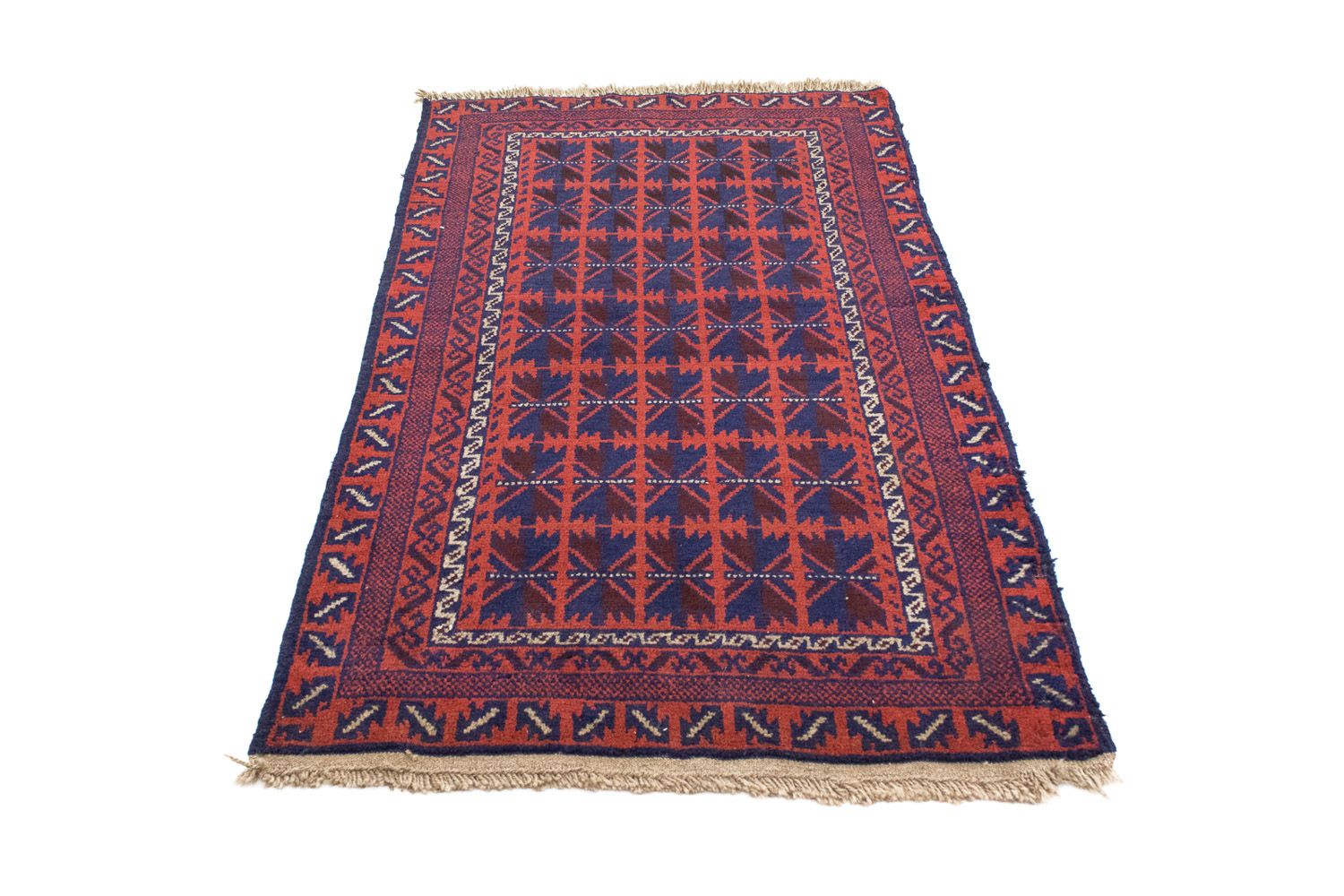 Alfombra Belutsch - 137 x 84 cm - azul