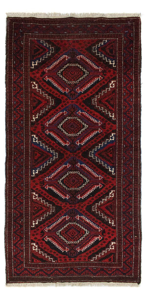 Alfombra Belutsch - 167 x 100 cm - rojo