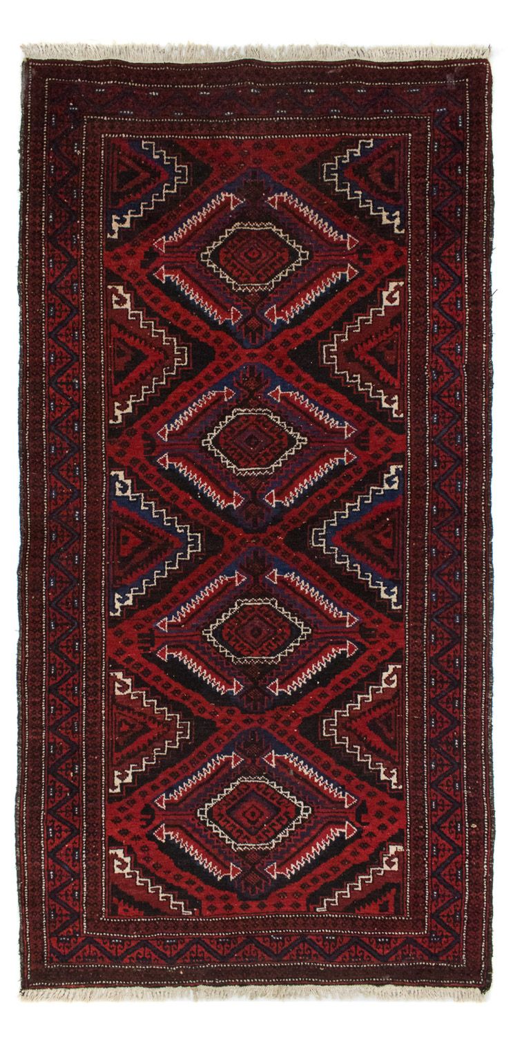 Alfombra Belutsch - 167 x 100 cm - rojo