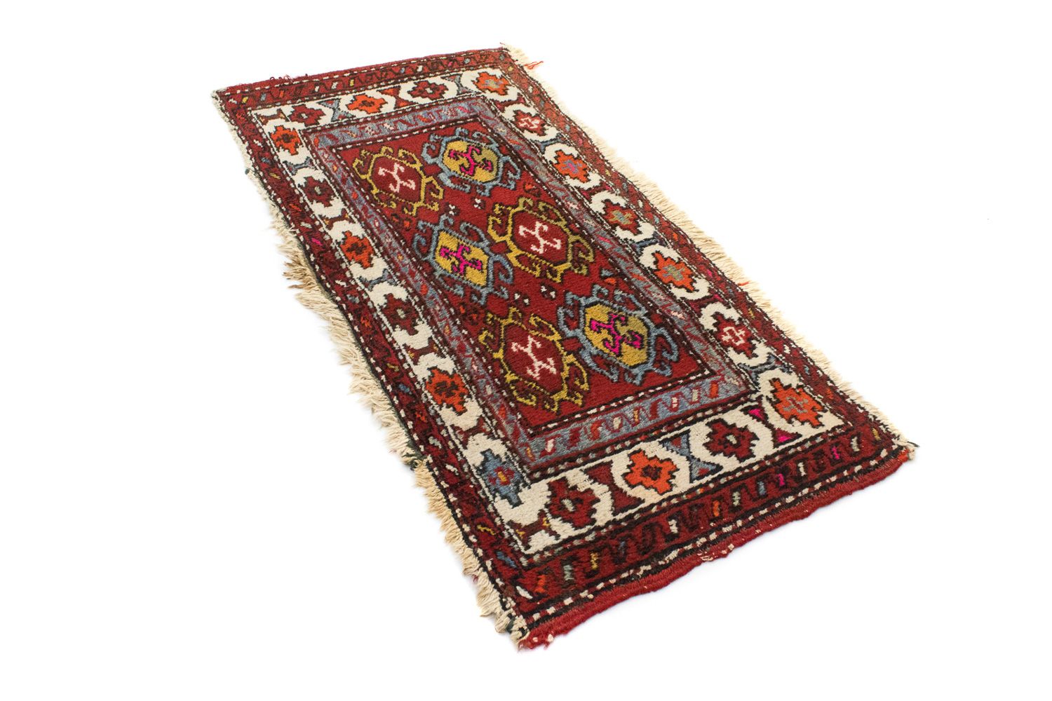 Alfombra persa - Nómada - 106 x 50 cm - rojo