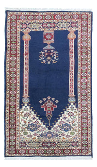 Alfombra Turkaman - 167 x 100 cm - azul
