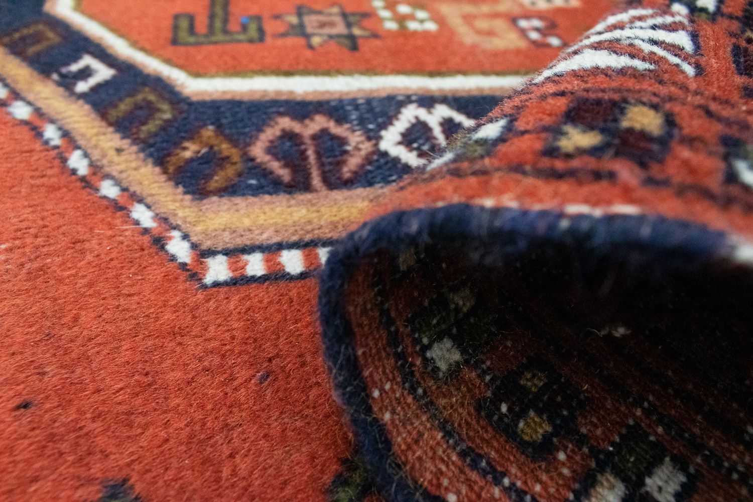 Alfombra Turkaman - 160 x 125 cm - naranja
