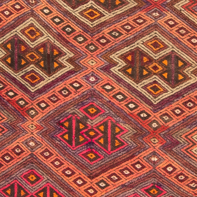 Alfombra de pasillo Alfombra Kelim - Antigua - 400 x 75 cm - multicolor