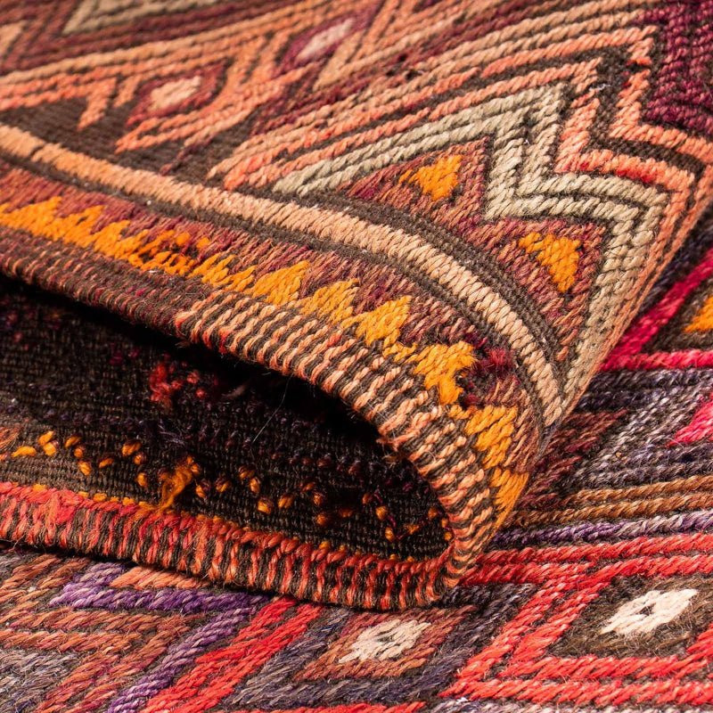 Alfombra de pasillo Alfombra Kelim - Antigua - 400 x 75 cm - multicolor