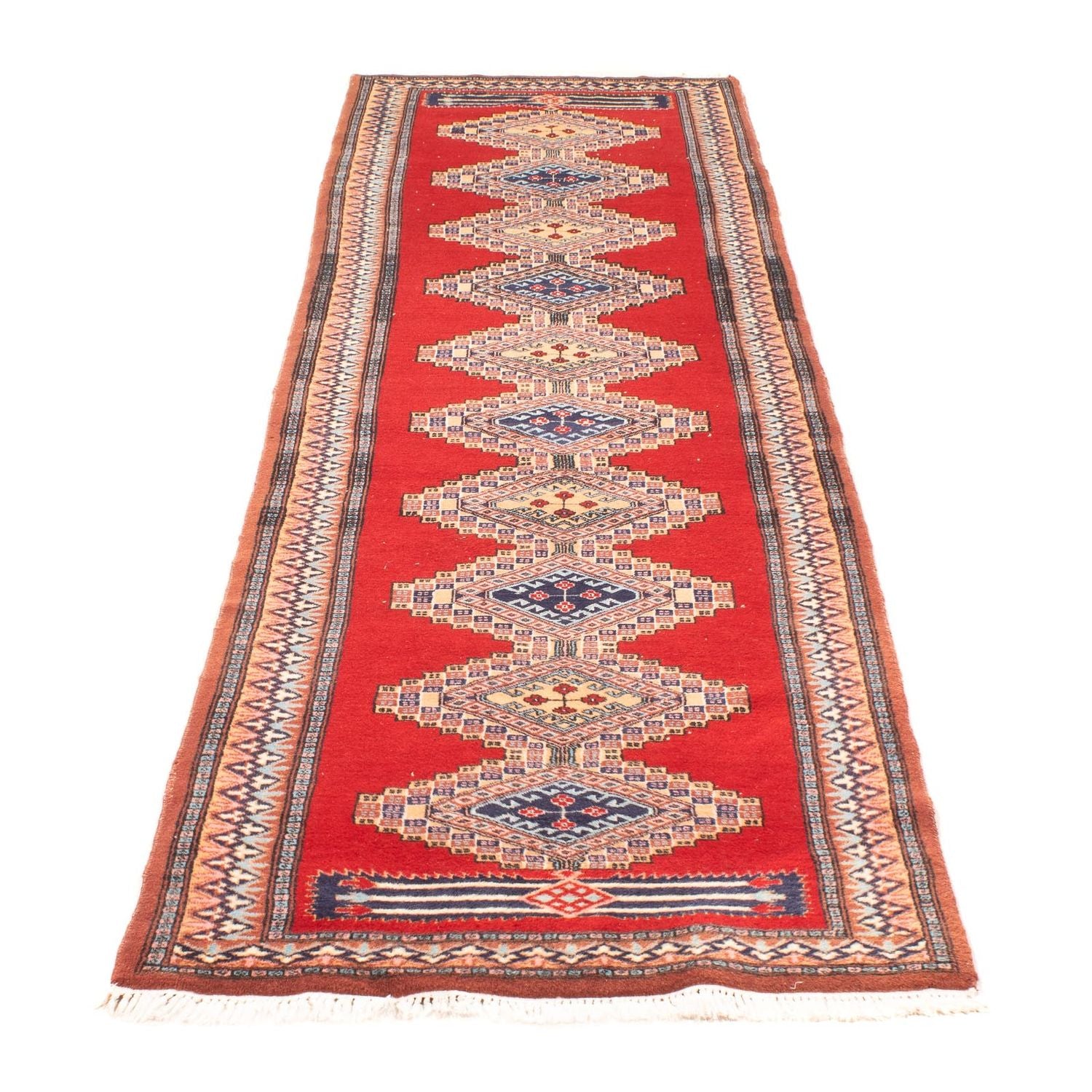 Alfombra de pasillo Alfombra Pakistani - 285 x 79 cm - rojo