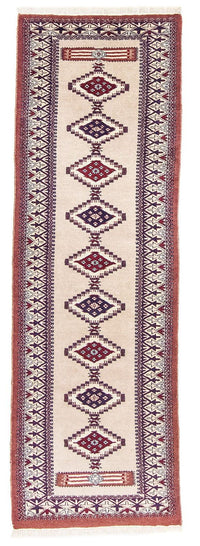 Alfombra de pasillo Alfombra Pakistani - 195 x 65 cm - beige
