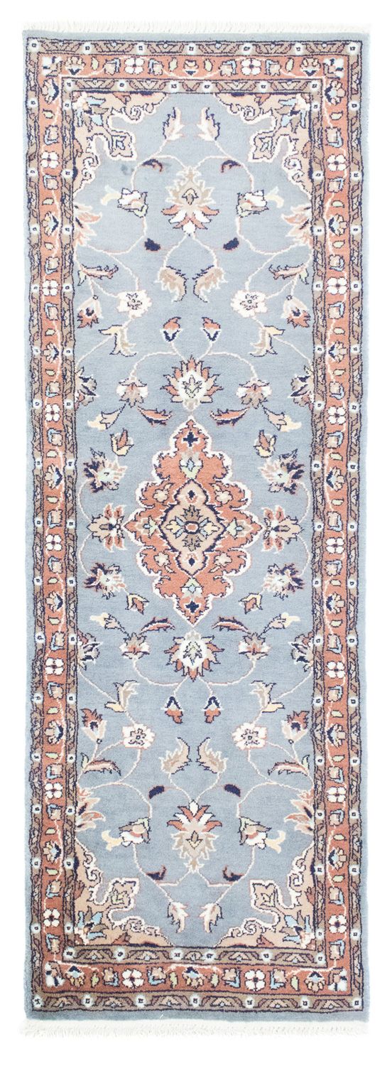 Alfombra de pasillo Alfombra oriental - 187 x 63 cm - azul claro