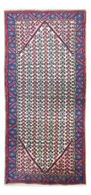 Alfombra persa - Nómada - 197 x 93 cm - azul