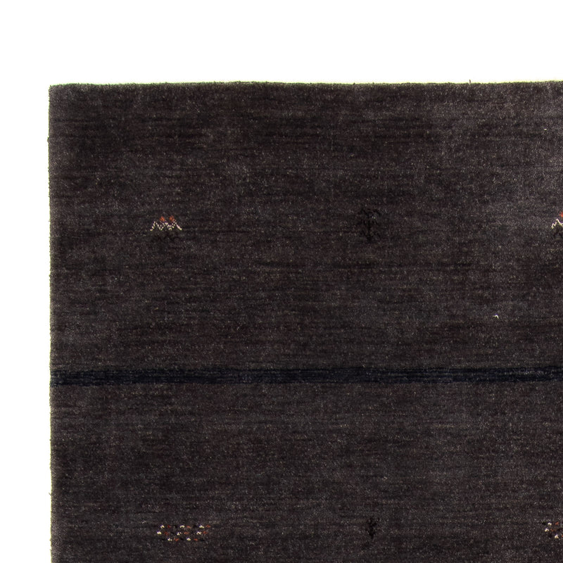 Alfombra Gabbeh - Loribaft Softy - 218 x 171 cm - marrón oscuro