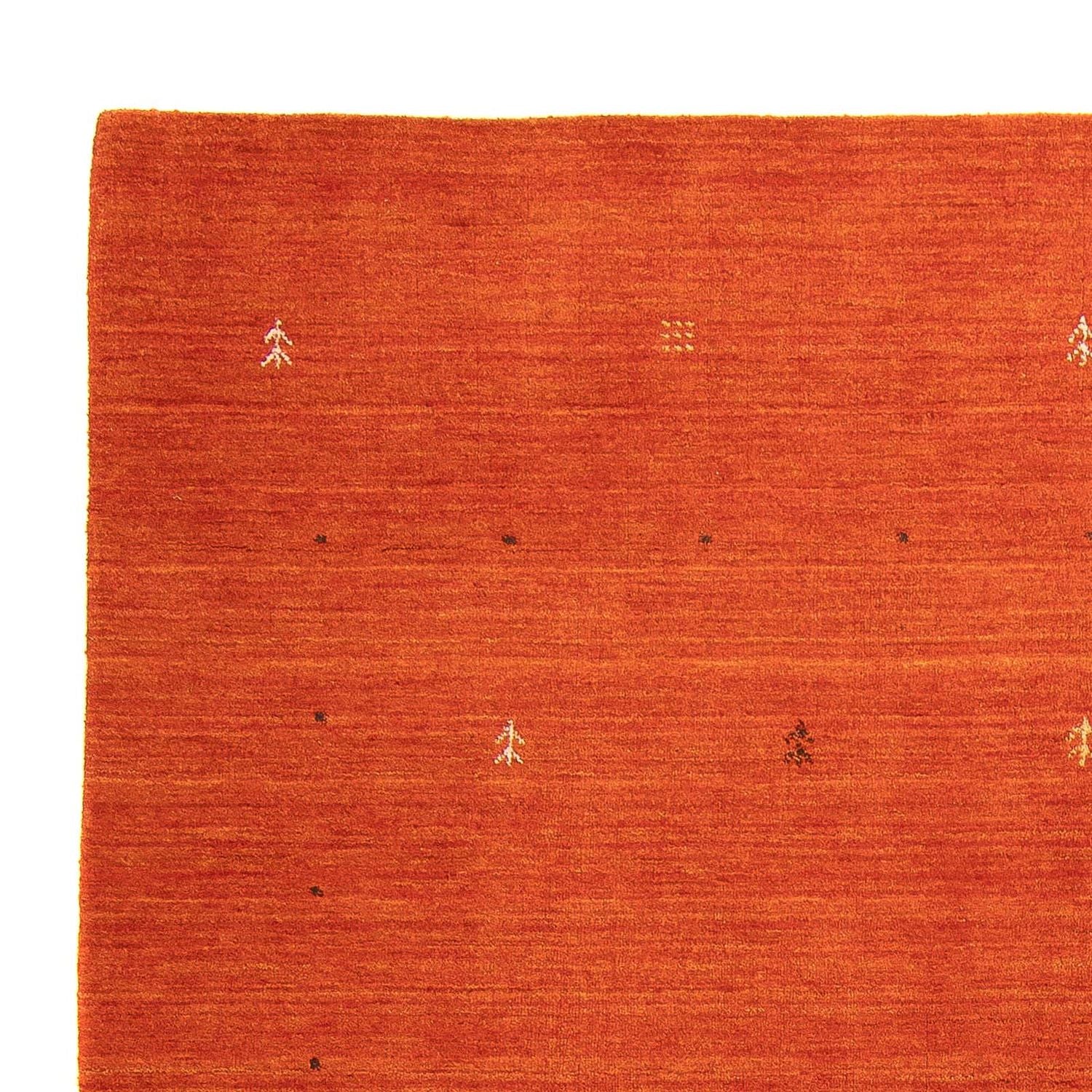 Alfombra Gabbeh - Loribaft Softy - 243 x 171 cm - rojo oscuro