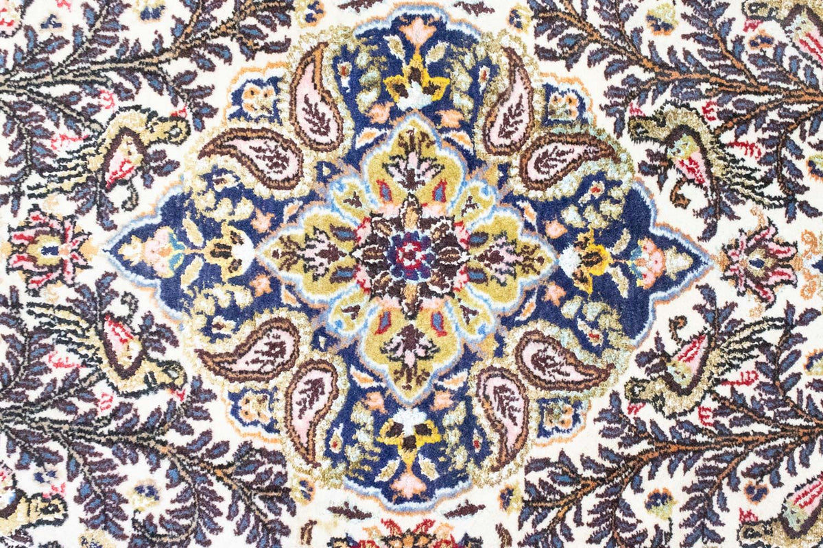 Alfombra persa - Ghom - 166 x 105 cm - beige