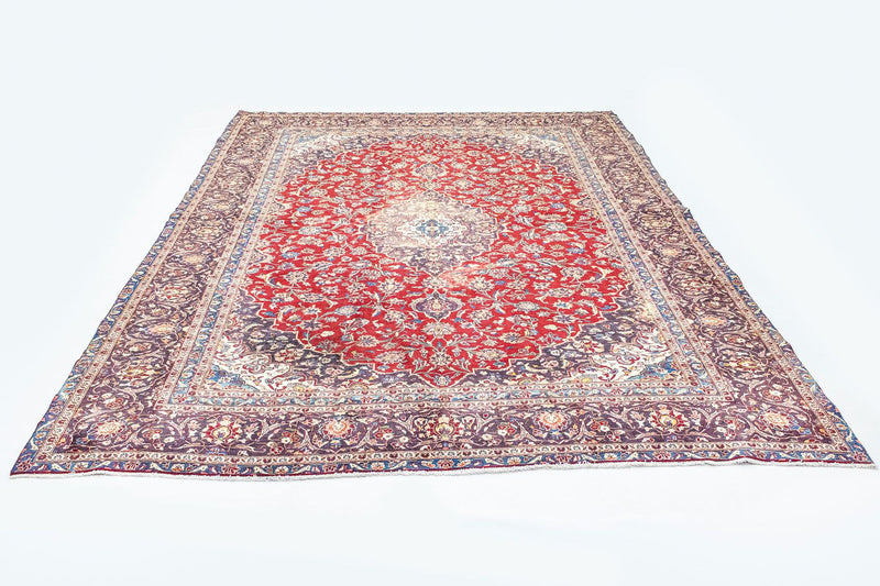 Alfombra persa - Keshan - 382 x 290 cm - rojo