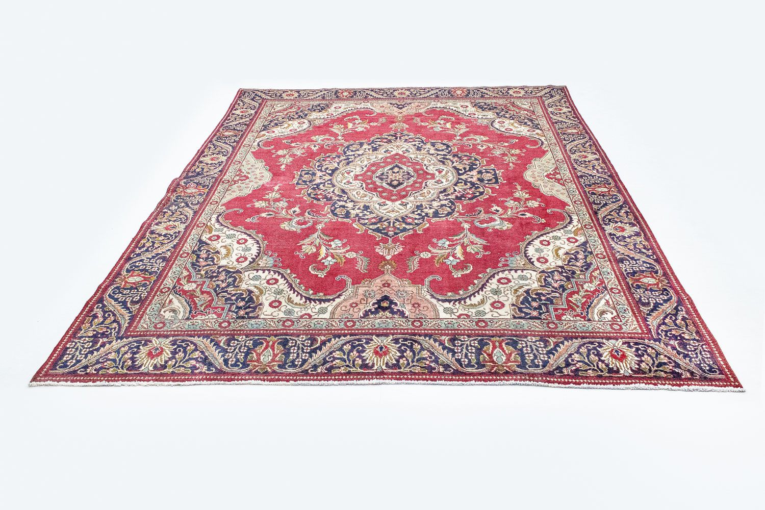 Alfombra persa - Tabriz - 367 x 277 cm - rojo