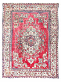 Alfombra persa - Tabriz - 393 x 285 cm - rojo