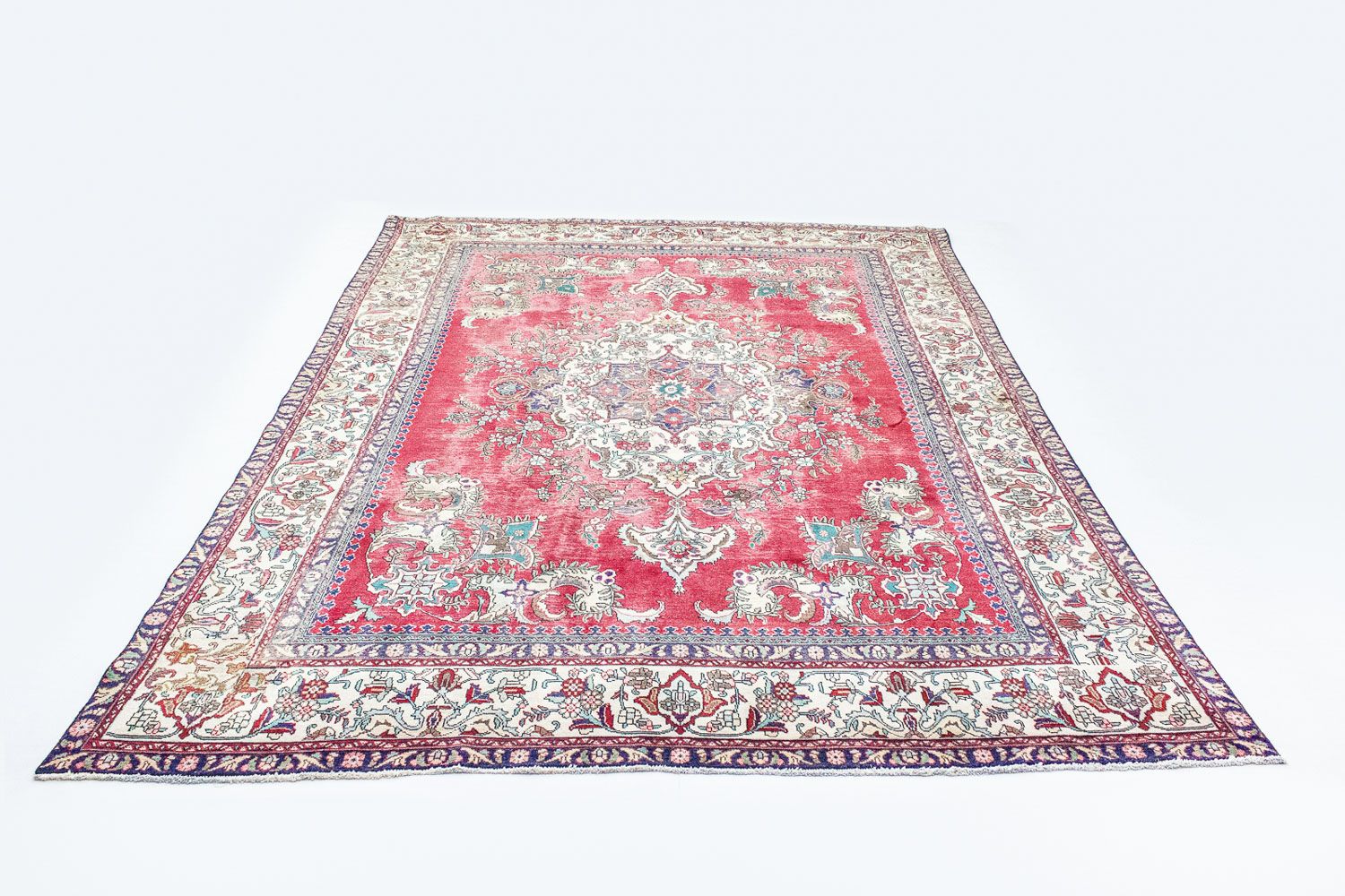Alfombra persa - Tabriz - 393 x 285 cm - rojo