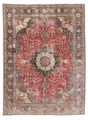 Alfombra persa - Tabriz - 330 x 246 cm - rojo