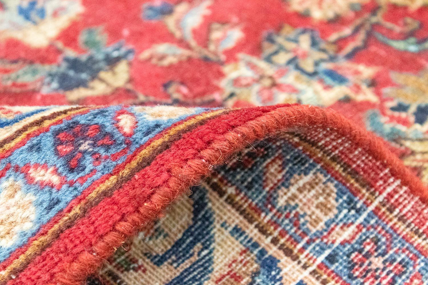 Alfombra persa - Keshan - 387 x 296 cm - rojo