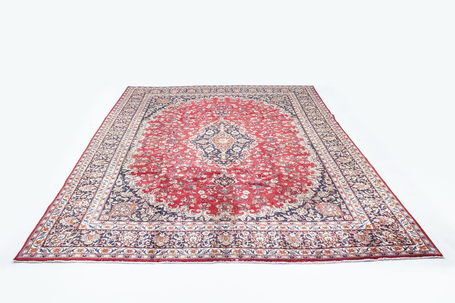 Alfombra persa - Keshan - 387 x 296 cm - rojo