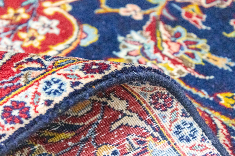 Alfombra persa - Keshan - 367 x 285 cm - azul oscuro