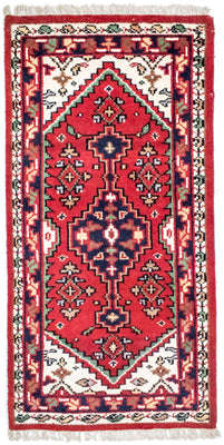 Alfombra oriental - 160 x 90 cm - rojo
