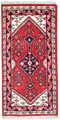 Alfombra oriental - 160 x 90 cm - rojo
