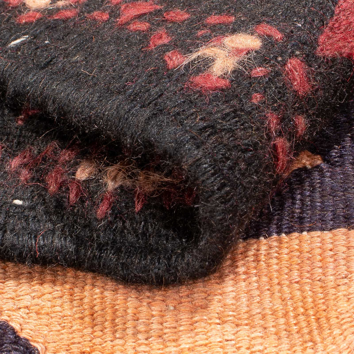 Alfombra de pasillo Alfombra Kelim - Antigua - 435 x 150 cm - rojo claro