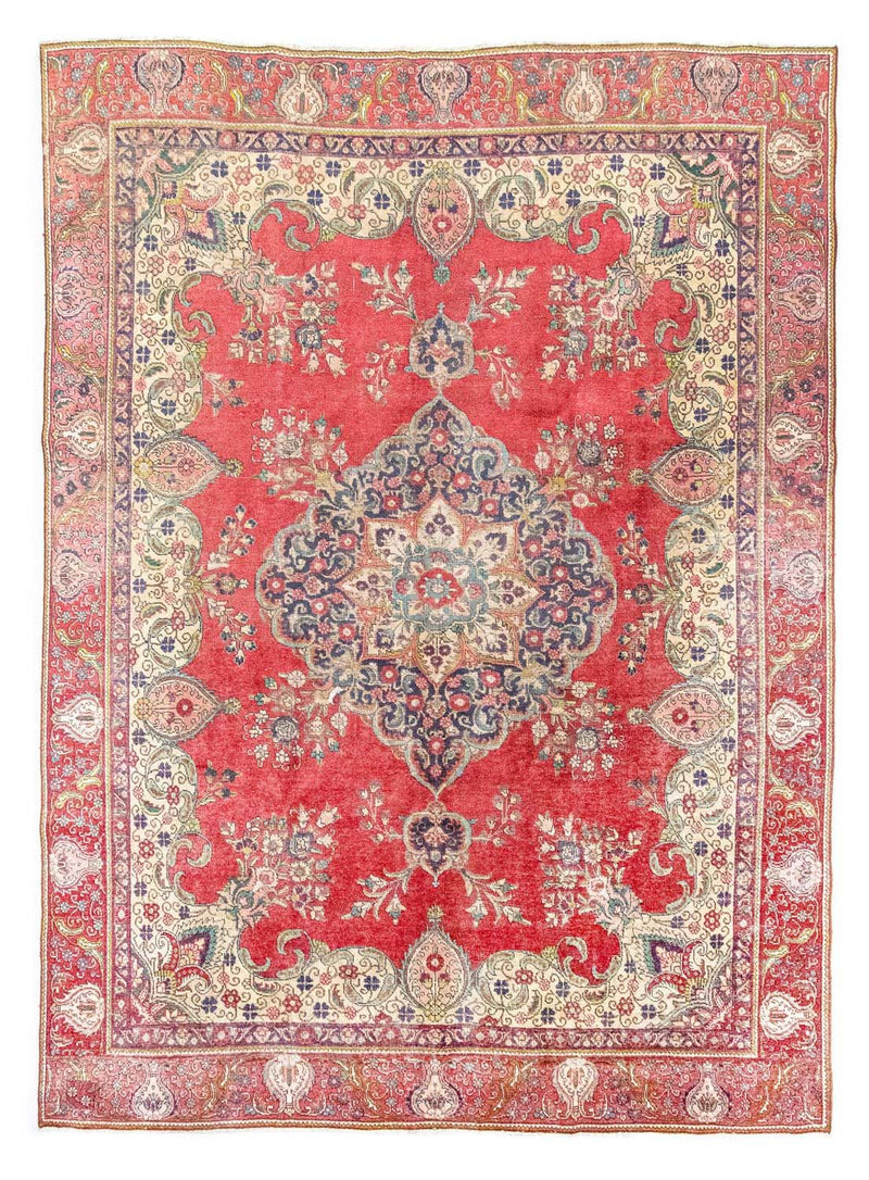 Alfombra persa - Tabriz - 365 x 278 cm - rojo