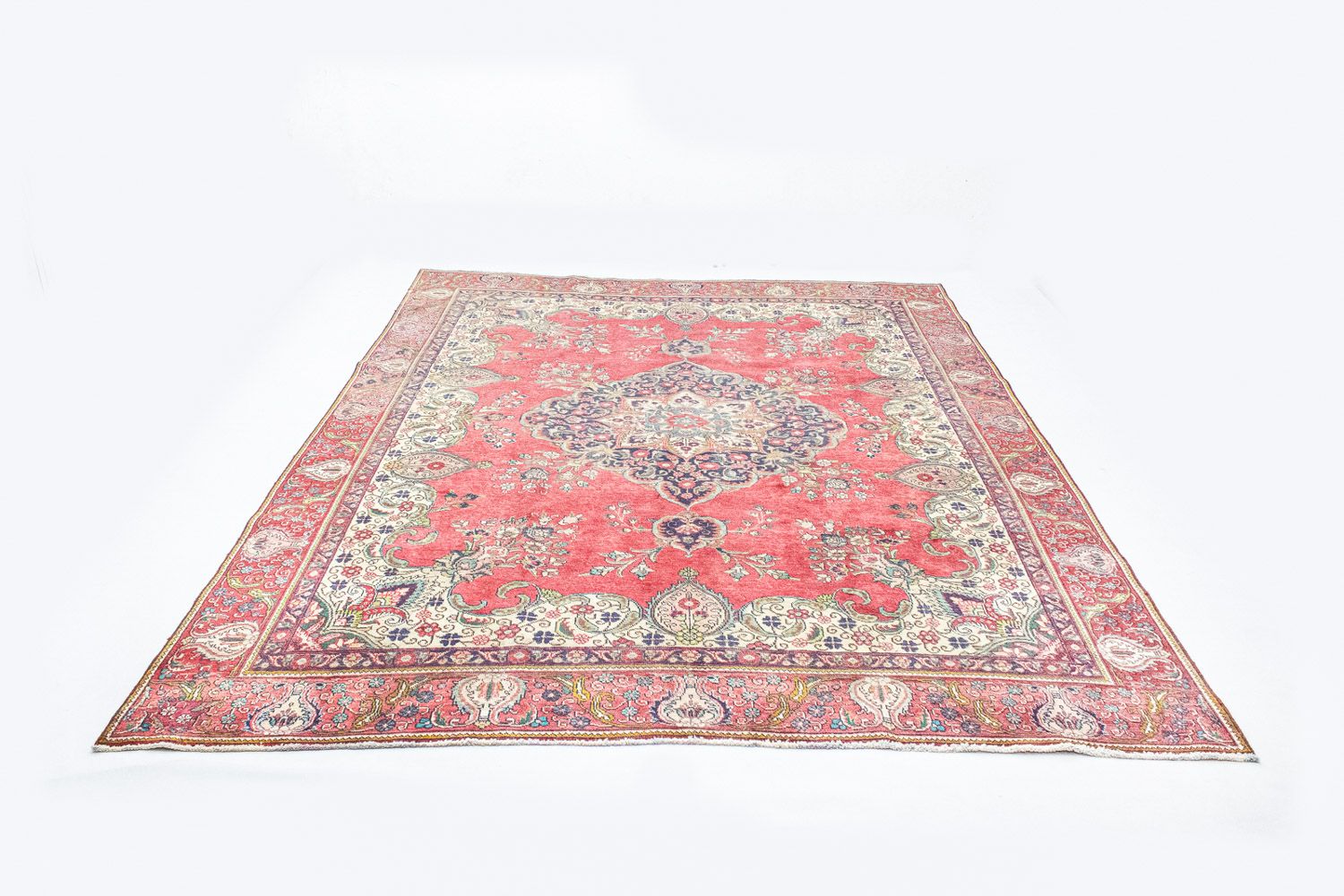 Alfombra persa - Tabriz - 365 x 278 cm - rojo